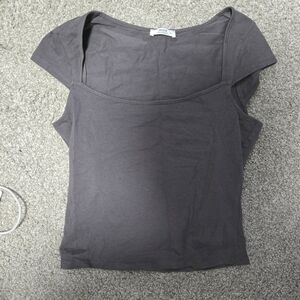 Ardene Charcoal Gray Scoop Neck Tank